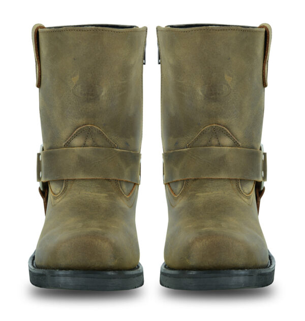 RC9742 Men's Side Zipper Waterproof Boots- Brown - Image 10