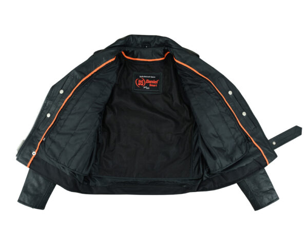 RC831 Women's Classic Side Lace Police Style M/C Jacket - Image 5