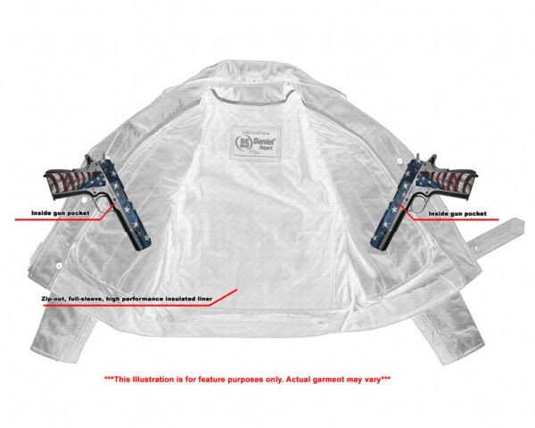 RC831 Women's Classic Side Lace Police Style M/C Jacket - Image 6
