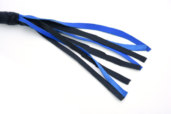 GBW205 Leather Biker Whip-Blue/Black - Image 4