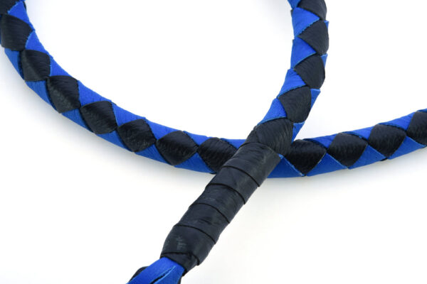 GBW205 Leather Biker Whip-Blue/Black - Image 5