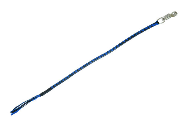 GBW205 Leather Biker Whip-Blue/Black - Image 9
