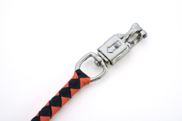GBW202 Leather Biker Whip-Orange/Black - Image 6