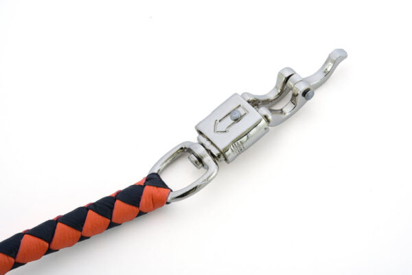 GBW202 Leather Biker Whip-Orange/Black - Image 8