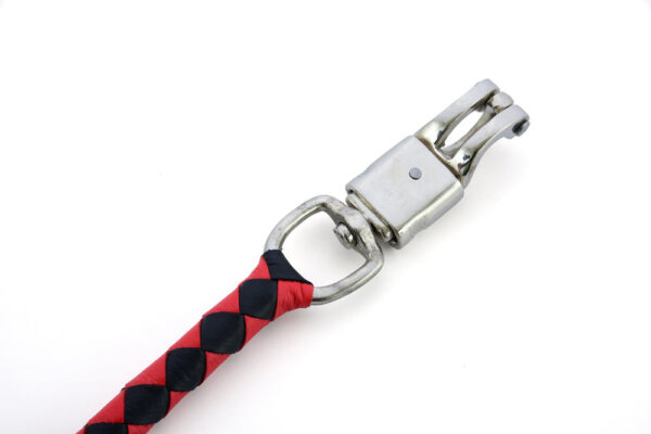GBW203 Leather Biker Whip-Red/Black - Image 7