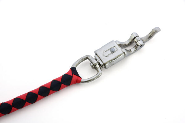GBW203 Leather Biker Whip-Red/Black - Image 8