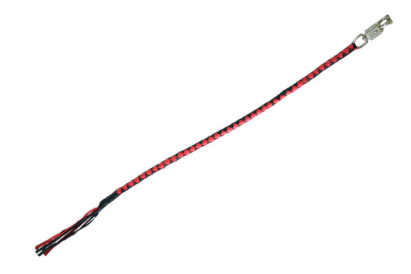 GBW203 Leather Biker Whip-Red/Black - Image 9