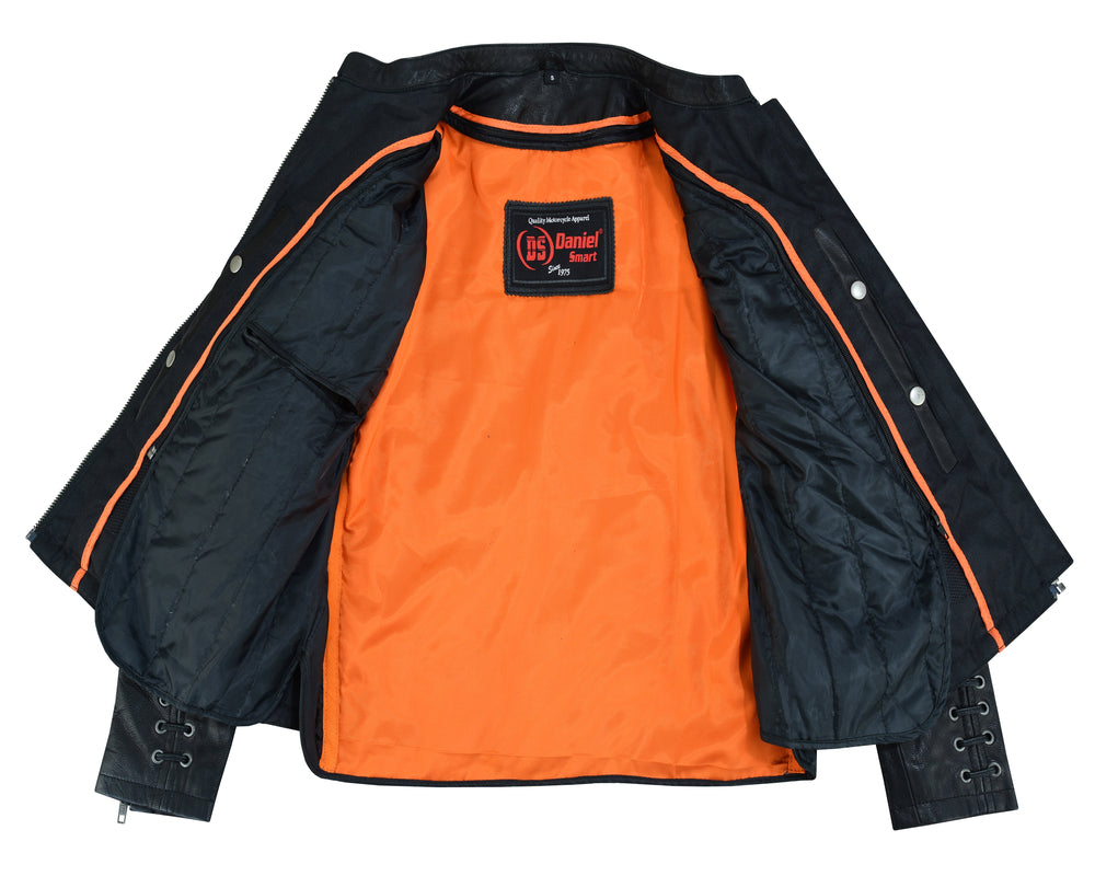 RC885 Women's Stylish Jacket with Grommet and Lacing Accents - Image 6