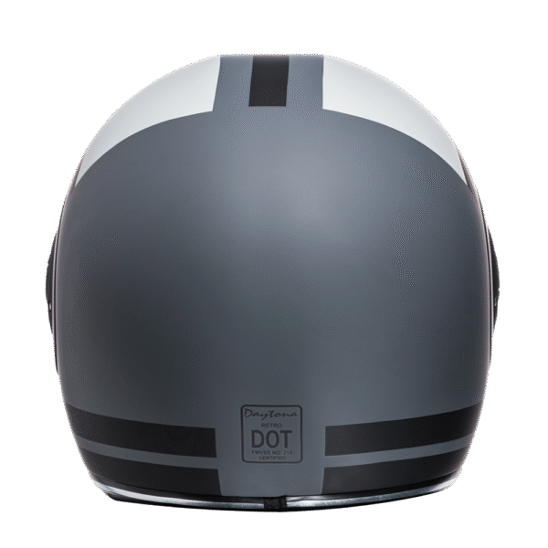 DOT Daytona Retro Full Face Motorcycle Helmet: Vintage Style for Men, Women, & Youth - W/ Racer - Image 3