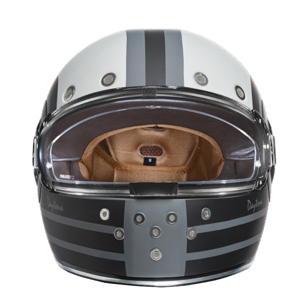 DOT Daytona Retro Full Face Motorcycle Helmet: Vintage Style for Men, Women, & Youth - W/ Racer - Image 5