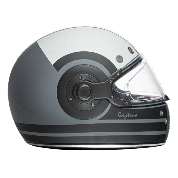 DOT Daytona Retro Full Face Motorcycle Helmet: Vintage Style for Men, Women, & Youth - W/ Racer - Image 4