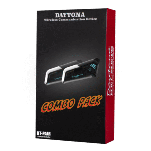 Daytona Helmets Motorcycle Bluetooth Headset - Motorcycle Communication System For All Types of Helmets - PAIR