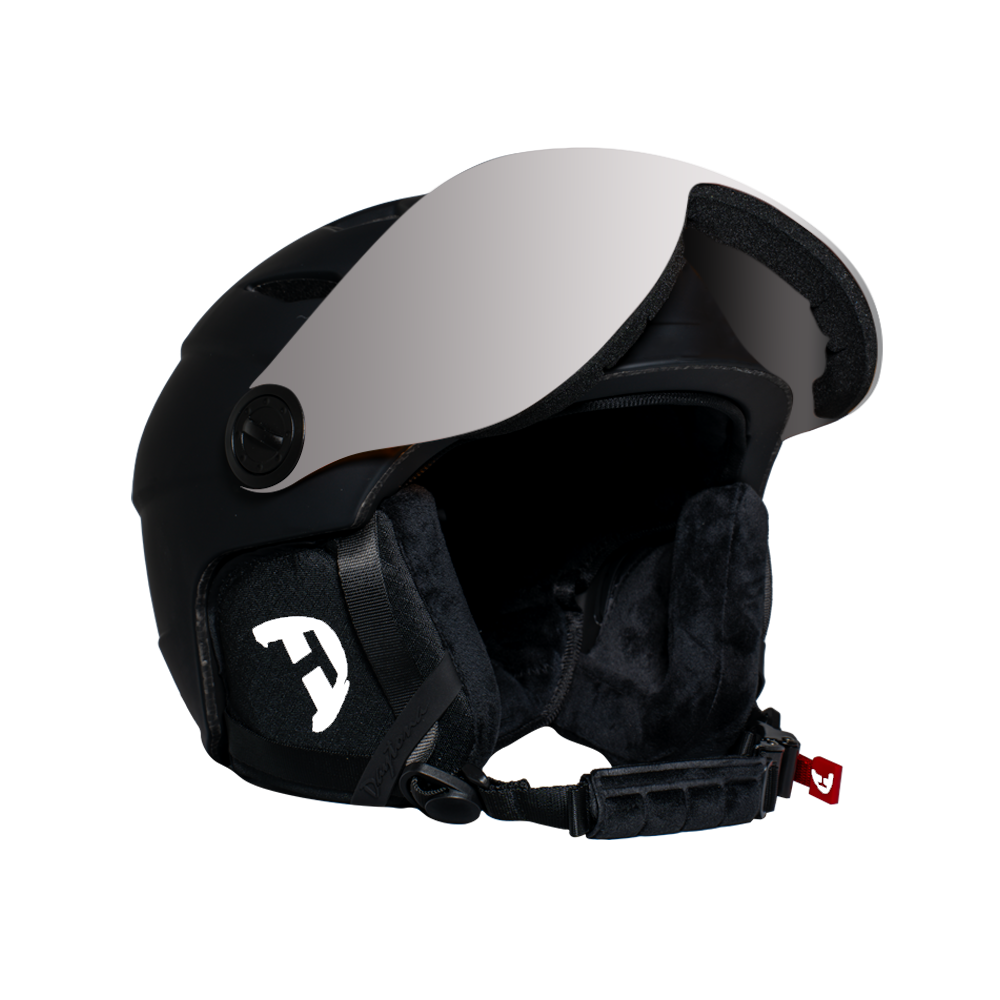 Daytona Carver Ski Helmet - Adjustable Ski Helmet for Men, Women & Youth - Dull Black with Anti-Fog Visor - Image 2