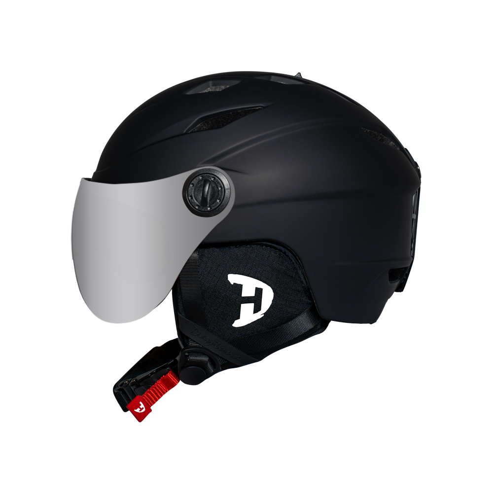 Daytona Carver Ski Helmet - Adjustable Ski Helmet for Men, Women & Youth - Dull Black with Anti-Fog Visor - Image 3