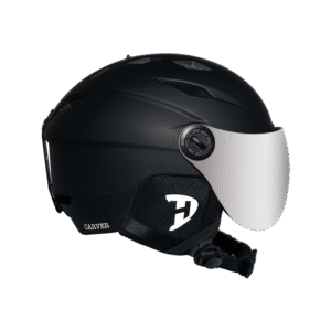 Daytona Carver Ski Helmet - Adjustable Ski Helmet for Men, Women & Youth - Dull Black with Anti-Fog Visor
