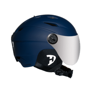 Daytona Carver Ski Helmet - Adjustable Ski Helmet for Men, Women & Youth - Dull Blue with Anti-Fog Visor
