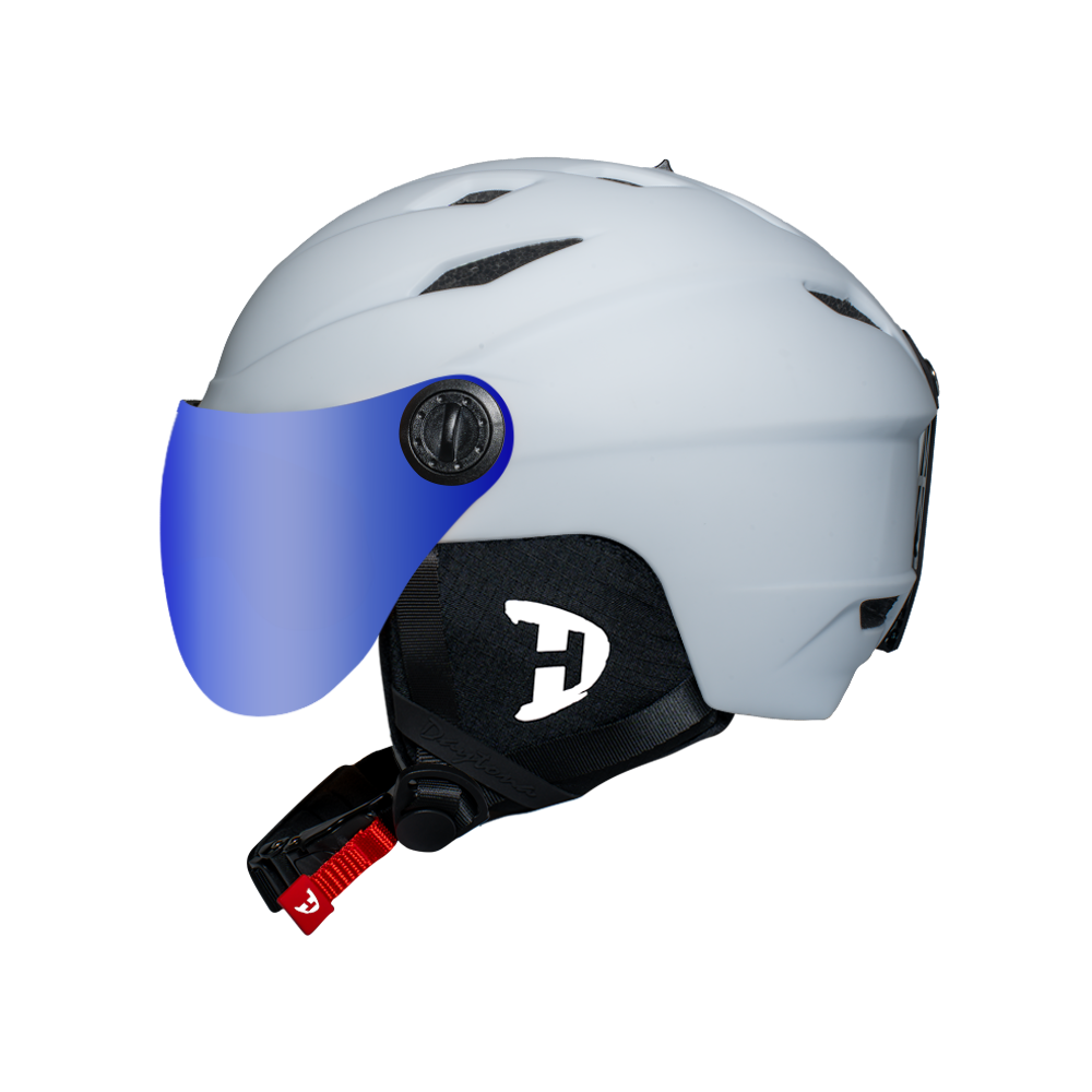 Daytona Carver Ski Helmet - Adjustable Ski Helmet for Men, Women & Youth - Dull Chalk White with Anti-Fog Visor - Image 13