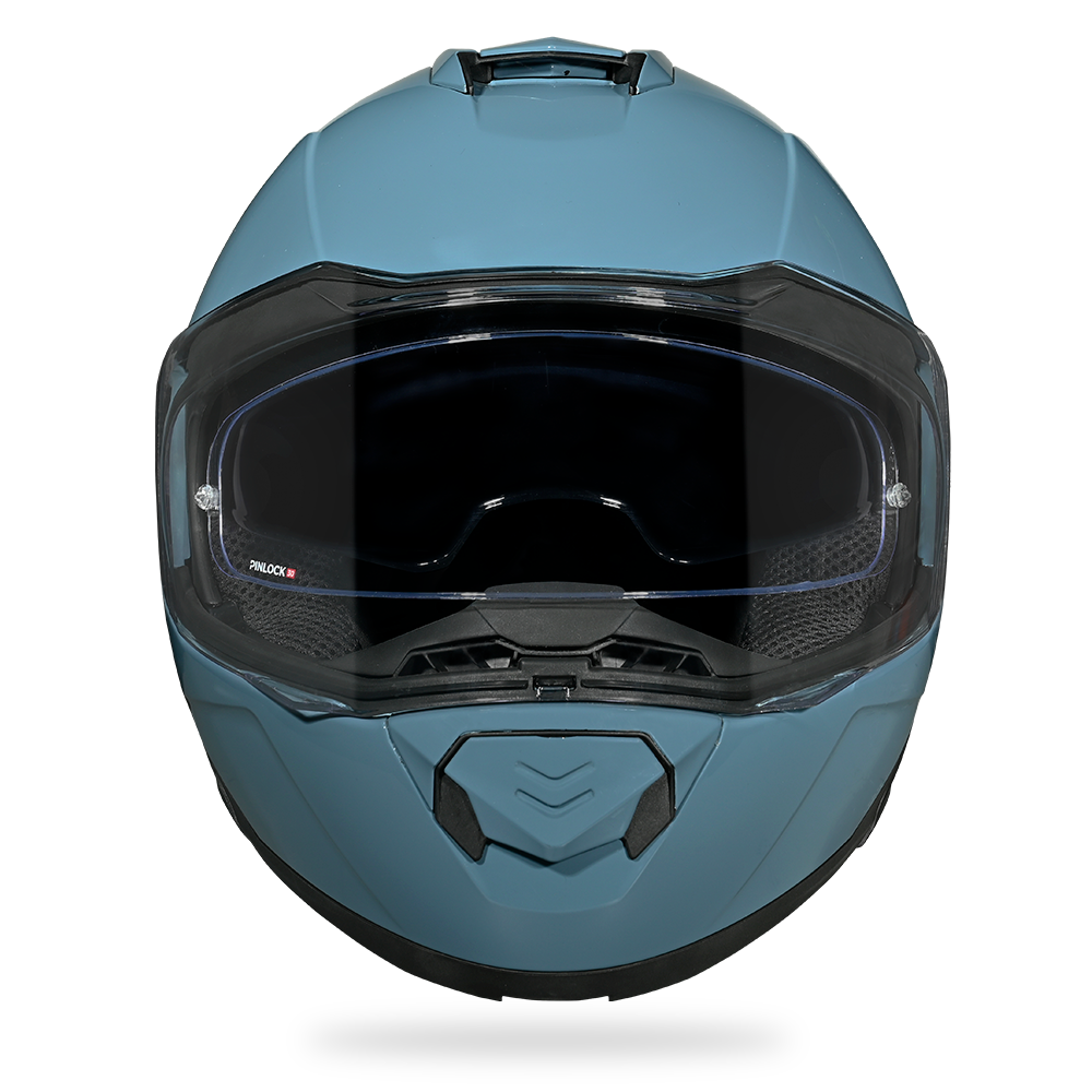 Daytona Glide Modular Motorcycle Helmet - DOT Approved, Bluetooth Ready, Dual Visor, Men/Women/Youth- Shark Blu - Image 6