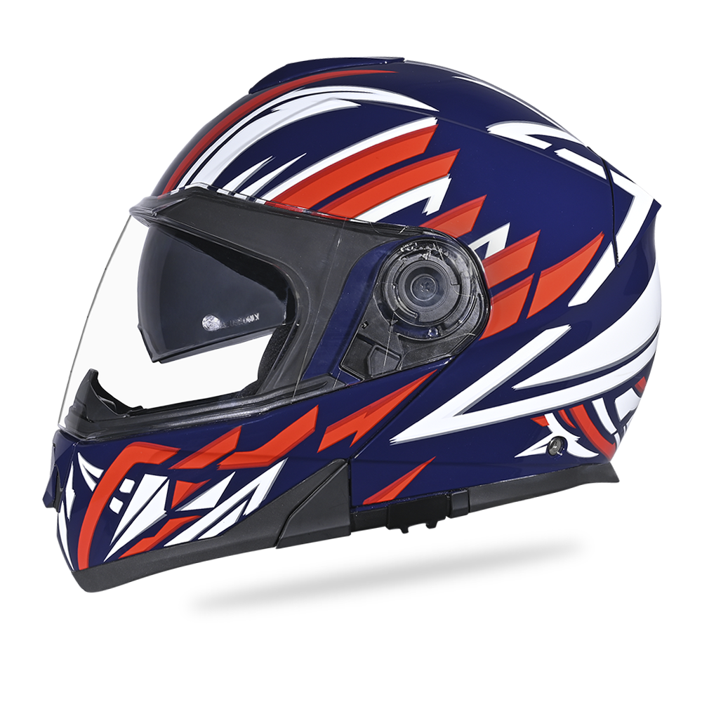Daytona Glide Modular Motorcycle Helmet - DOT Approved, Bluetooth Ready, Dual Visor, Men/Women/Youth - W/ Liberty - Image 3