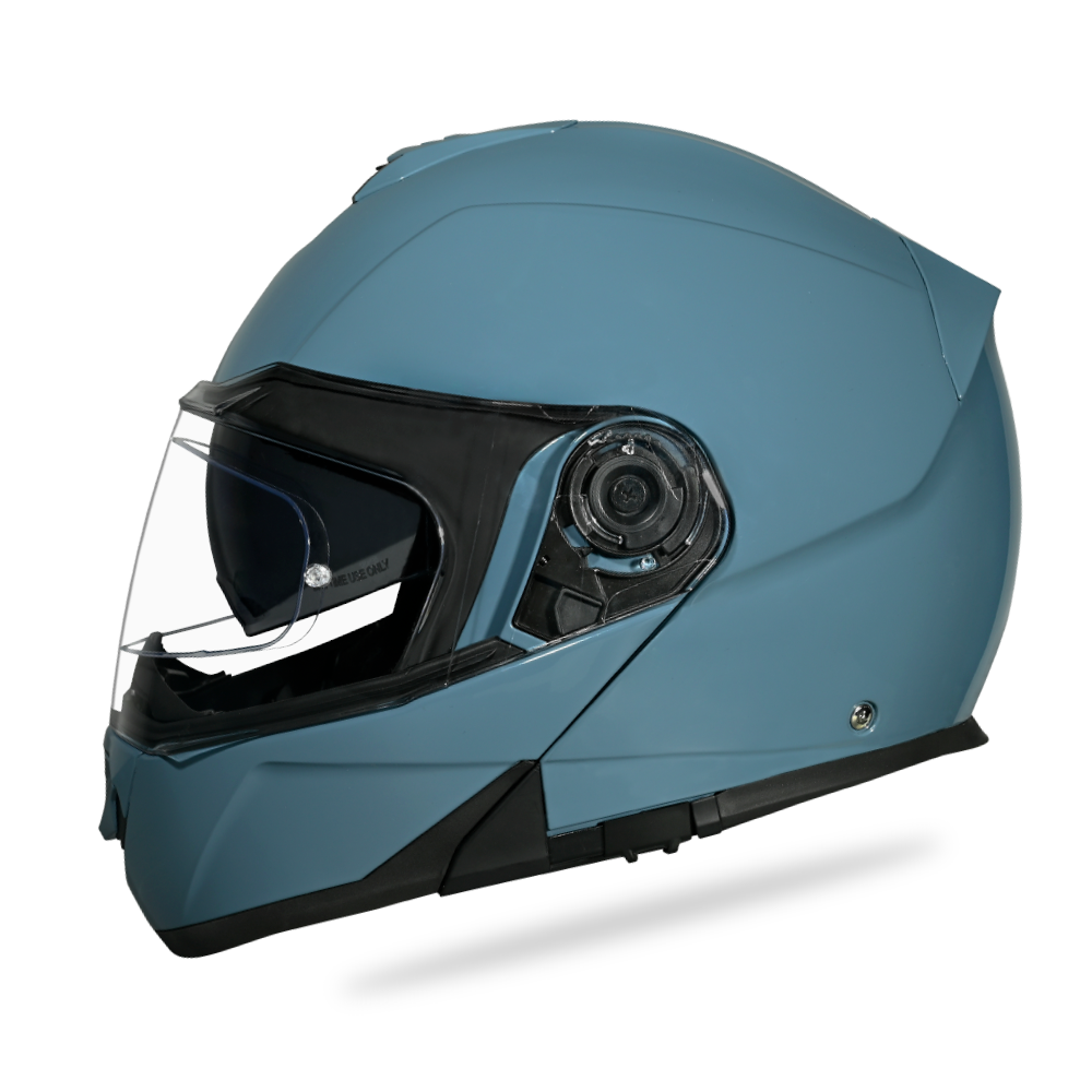 Daytona Glide Modular Motorcycle Helmet - DOT Approved, Bluetooth Ready, Dual Visor, Men/Women/Youth- Shark Blu - Image 3