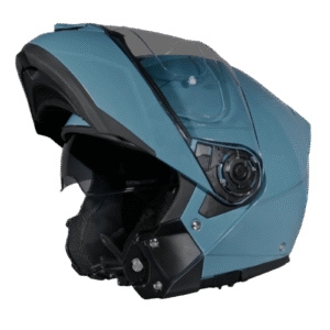 Daytona Glide Modular Motorcycle Helmet - DOT Approved, Bluetooth Ready, Dual Visor, Men/Women/Youth- Shark Blu