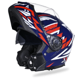 Daytona Glide Modular Motorcycle Helmet - DOT Approved, Bluetooth Ready, Dual Visor, Men/Women/Youth - W/ Liberty