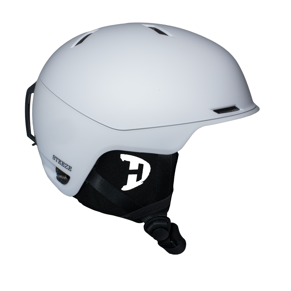 Daytona Steeze Snowboard Helmet - Adjustable Helmet for Men, Women & Youth - Dull Chalk White Finish