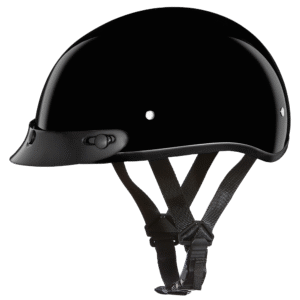 D.O.T. Daytona Skull Cap Jr.- Hi-Gloss Black