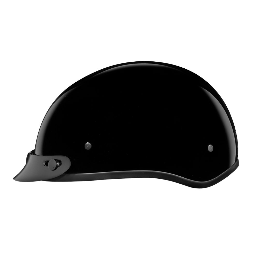 D.O.T. Daytona Skull Cap Jr.- Hi-Gloss Black - Image 2