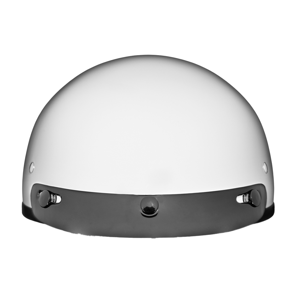 DOT Approved Daytona Skull Cap Half Shell Motorcycle Helmet - Beanie Style for Motorcycles, Cruisers, Scooters, and Mopeds - Hi-Gloss White - Image 5