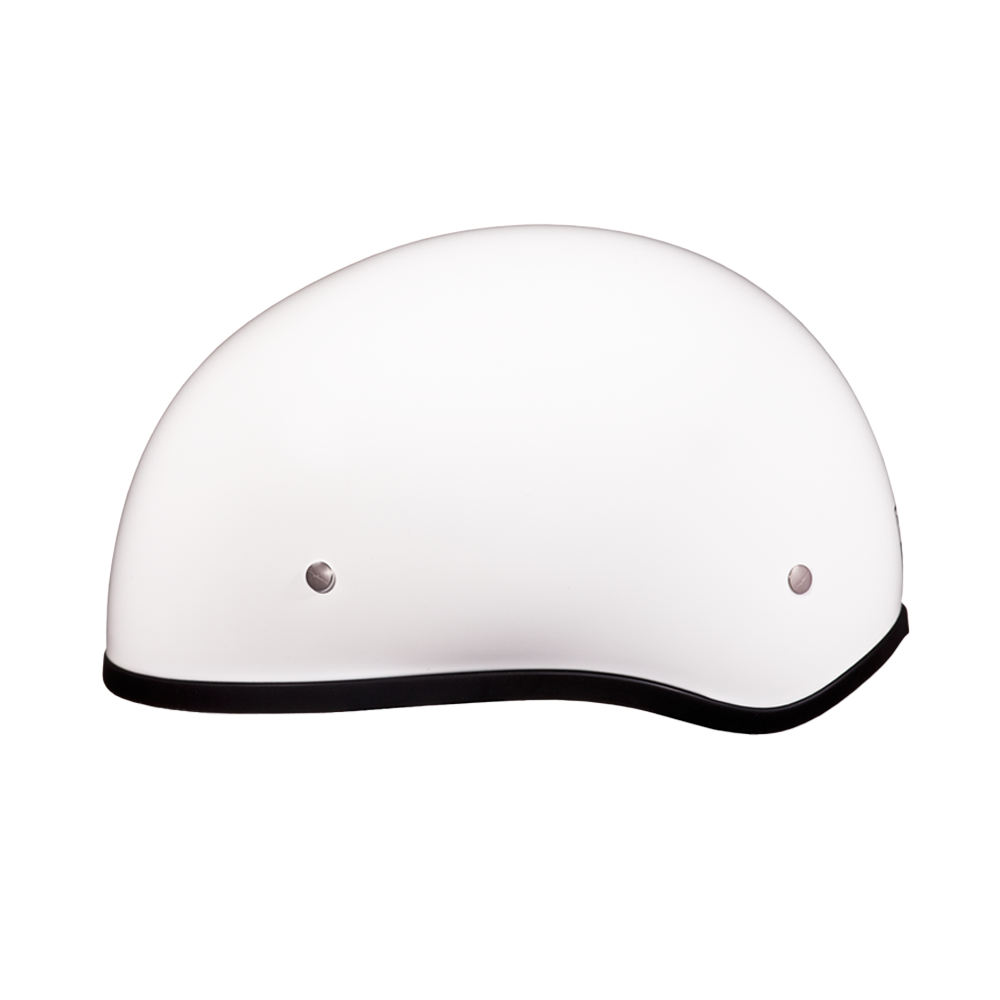 DOT Approved Daytona Skull Cap Half Shell Motorcycle Helmet - Beanie Style for Motorcycles, Cruisers, Scooters, and Mopeds W/O Visor- Hi-Gloss White - Image 2