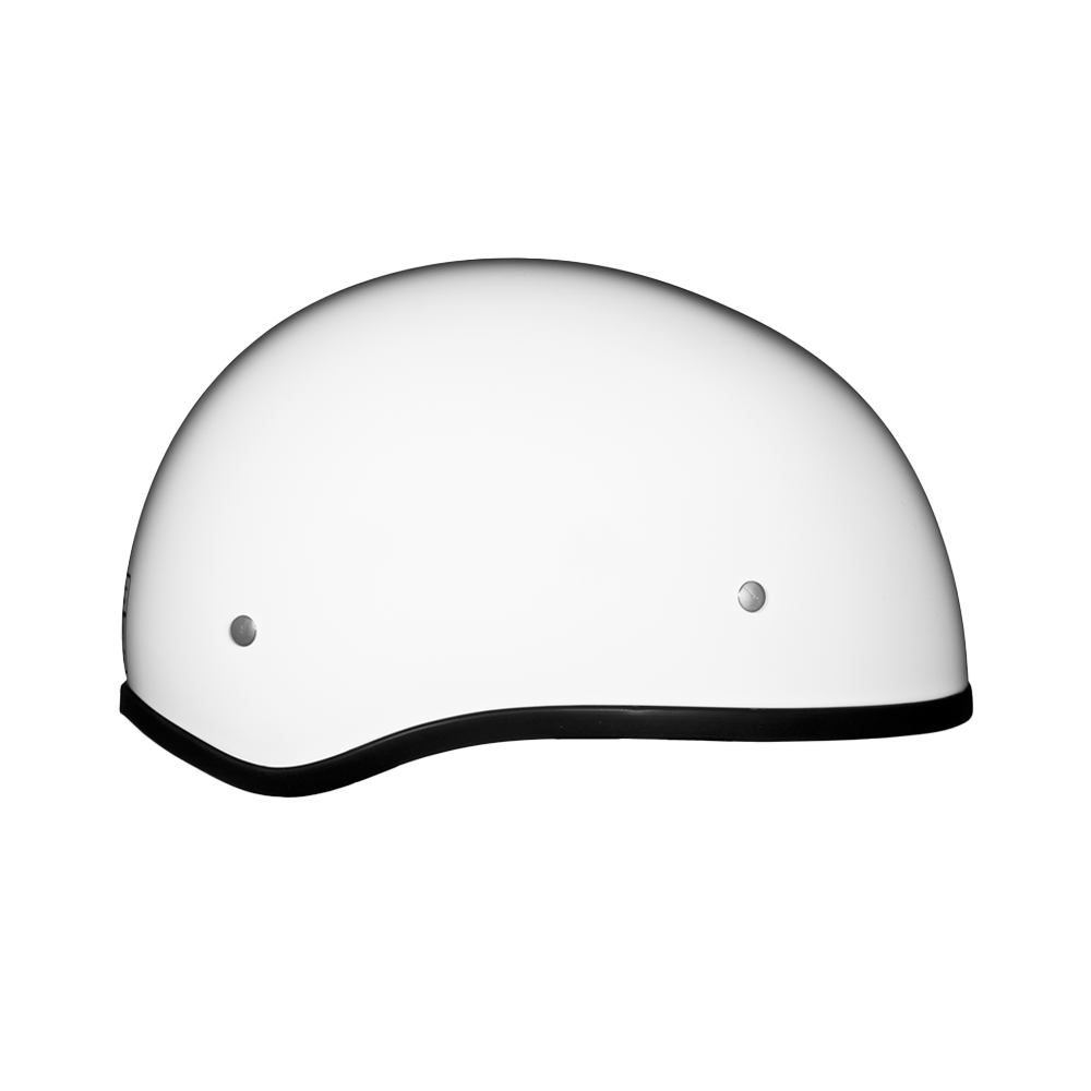 DOT Approved Daytona Skull Cap Half Shell Motorcycle Helmet - Beanie Style for Motorcycles, Cruisers, Scooters, and Mopeds W/O Visor- Hi-Gloss White - Image 4