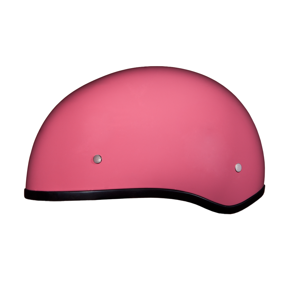 DOT Approved Daytona Skull Cap Half Shell Motorcycle Helmet - Beanie Style for Motorcycles, Cruisers, Scooters, and Mopeds W/O Visor- Hi-Gloss Pink - Image 2