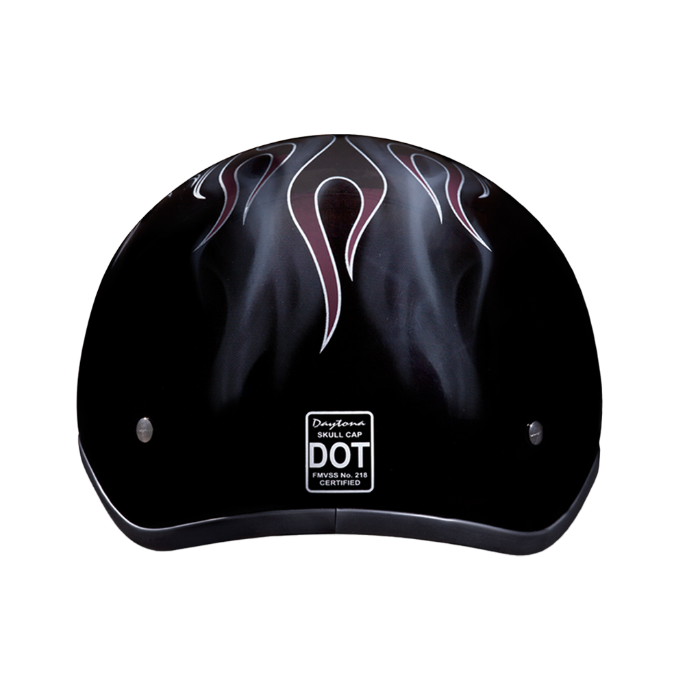 DOT Approved Daytona Motorcycle Half Face Helmet - Skull Cap Graphics for Men & Women, Scooters, ATVs, UTVs & Choppers - W/ Cross Bones - Image 3
