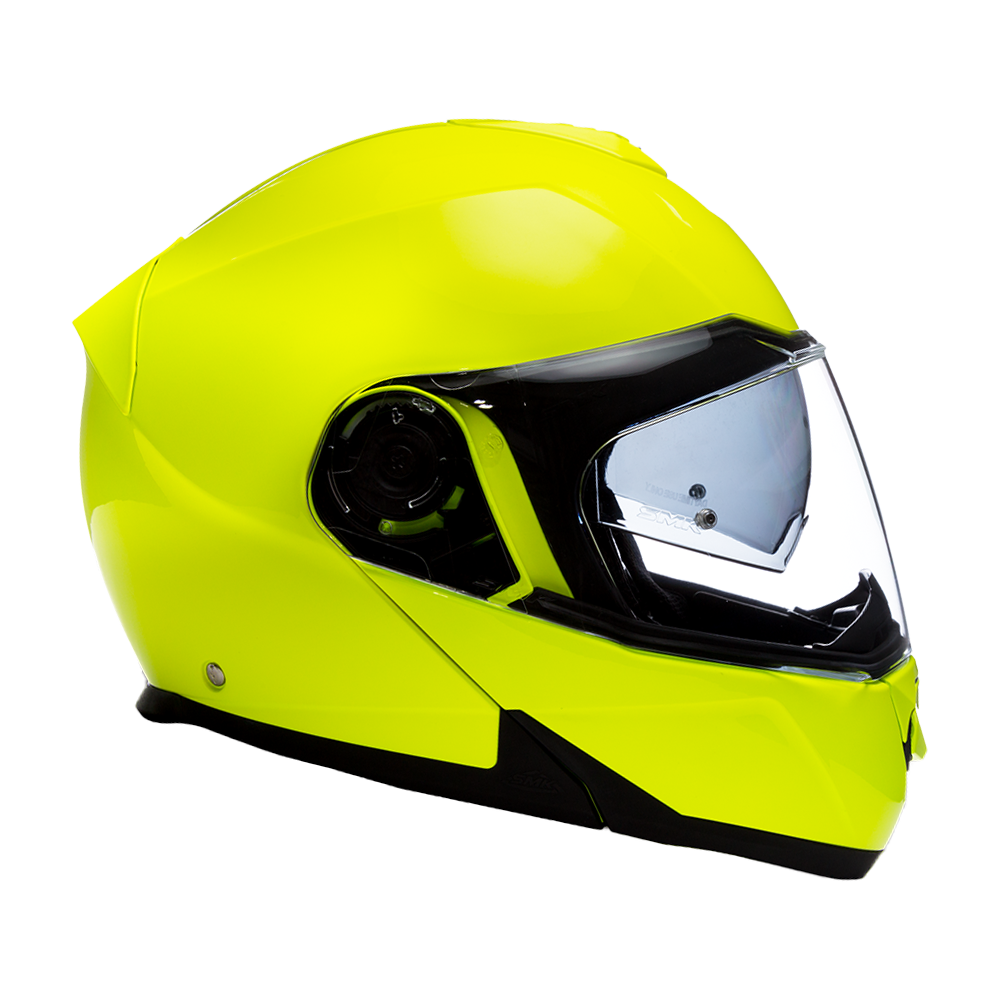 Daytona Glide Modular Motorcycle Helmet - DOT Approved, Bluetooth Ready, Dual Visor, Men/Women/Youth - Fluorescent Yellow - Image 5