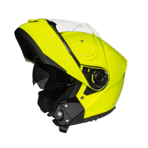 Daytona Glide Modular Motorcycle Helmet - DOT Approved, Bluetooth Ready, Dual Visor, Men/Women/Youth - Fluorescent Yellow