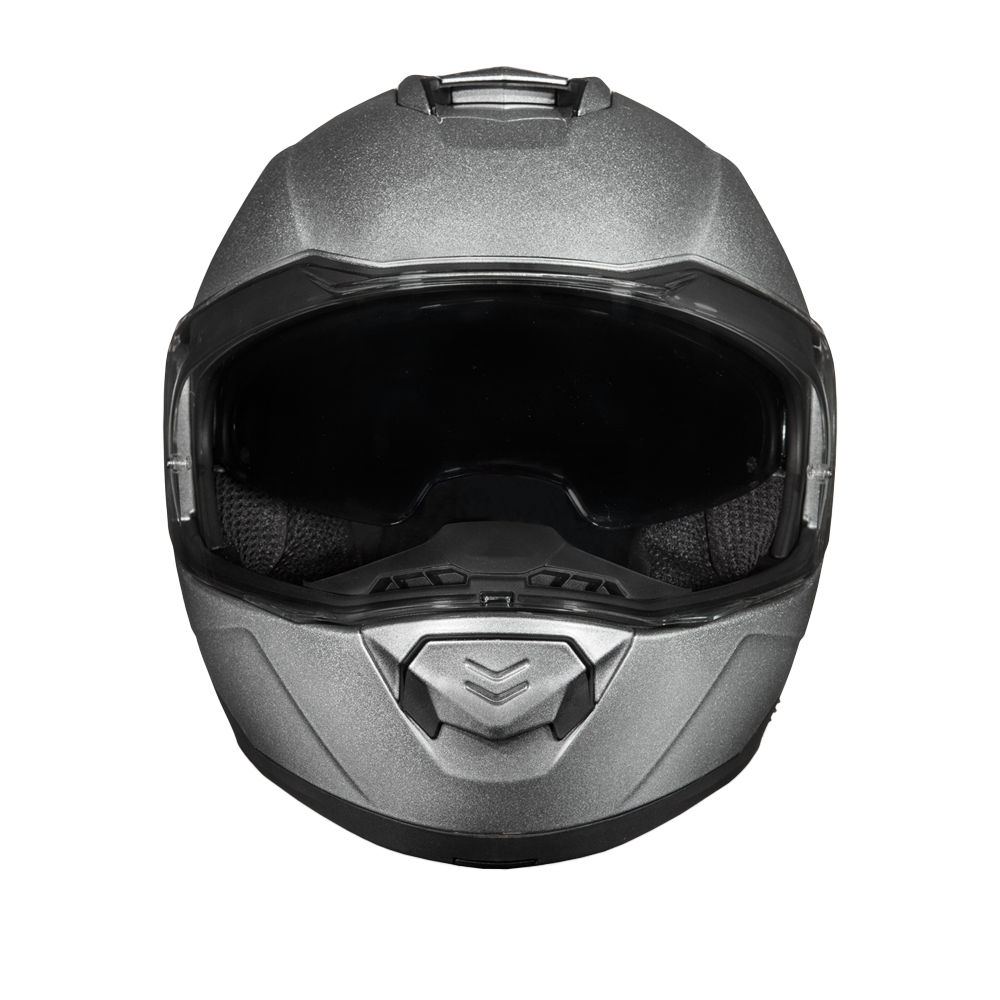 Daytona Glide Modular Motorcycle Helmet - DOT Approved, Bluetooth Ready, Dual Visor, Men/Women/Youth- Silver Metallic - Image 6