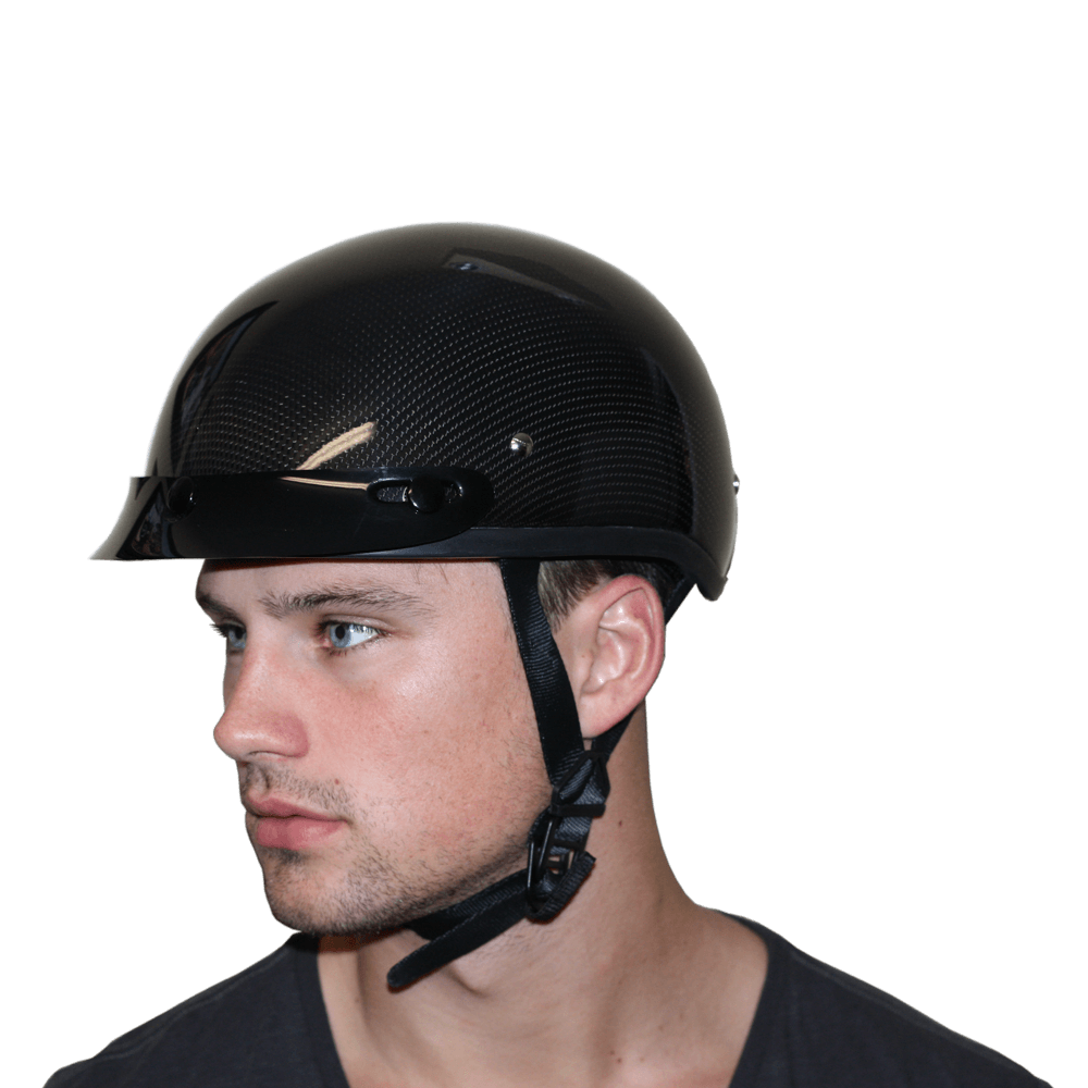 D.O.T. Daytona Skull Cap- Grey Carbon Fiber - Image 7