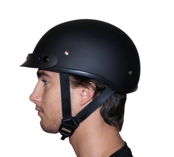 DOT Approved Daytona Motorcycle Half Face Helmet - Skull Cap Graphics for Men & Women, Scooters, ATVs, UTVs & Choppers - W/ Live Fast - Image 8